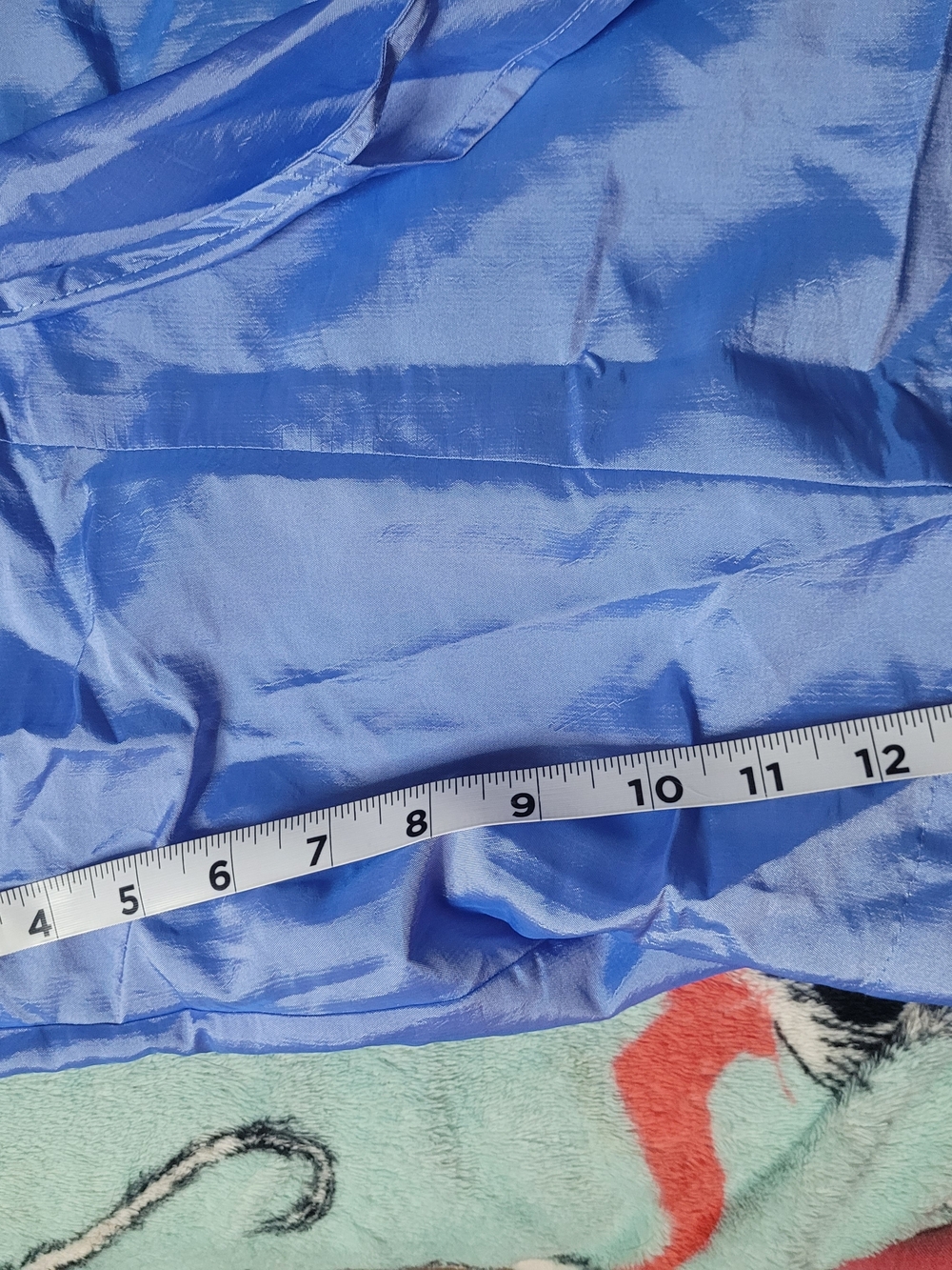 Bill Rousso Blue Satin-Luster Top - Picture 6 of 8